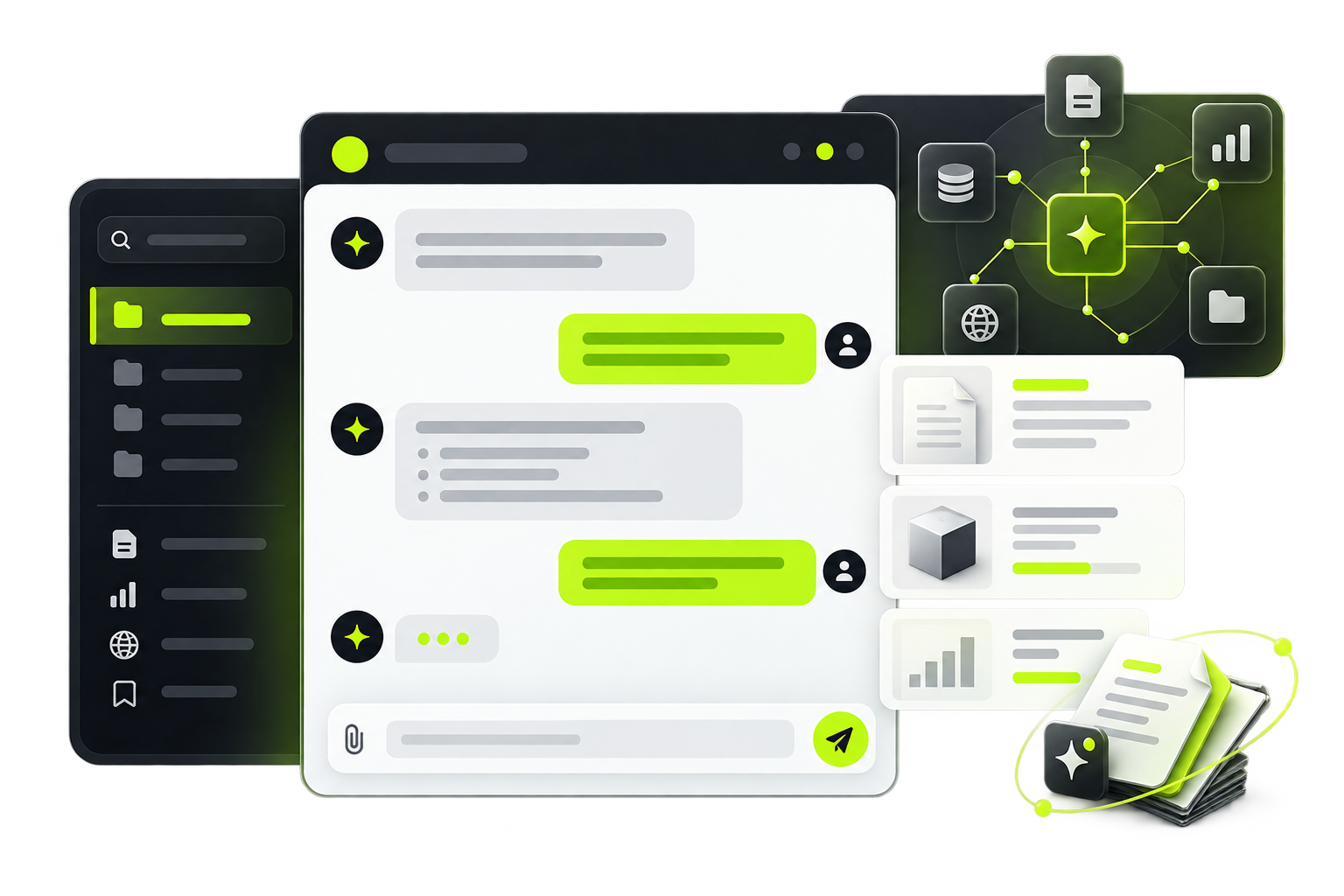 Premium AI chatbot assistant and business knowledge interface